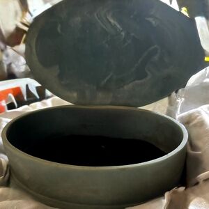 Round Black Storage Box